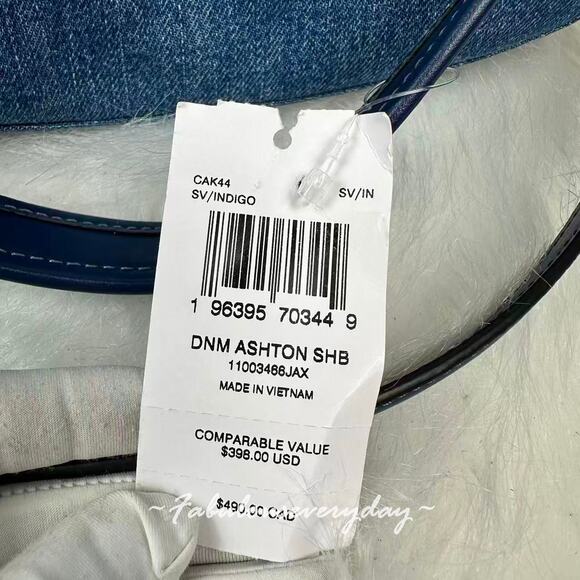Coach Ashton Bag Shoulder/Crossbody In Denim/Silver/Indigo CAK44 NWT - Picture 5 of 9